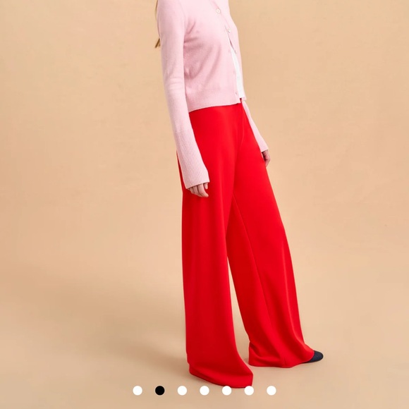 NWT La Ligne Colby Pants in Red - Picture 7 of 9